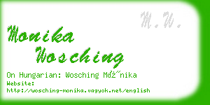 monika wosching business card